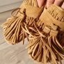 Zara Woven Split Leather Flat Loafers with Tassels Image 4