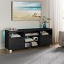 TV Cabinet with LED Lighting  TV Stand for TVs up to 70 Inches, Image 3
