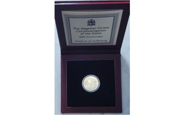 Malta 50 Euro Gold (.916) Proof Coin 2022 - The Magellan-elcano Circumnavigation of the Globe 500th Anniversary