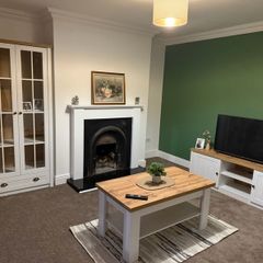 Jysk tv unit, coffee table and display cabinet. All is 1 year old