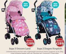 Cossatto supa3 unicorn land pram