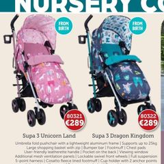 Cossatto supa3 unicorn land pram