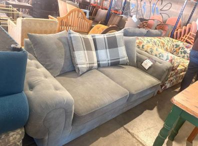 Grey 3-Seater Sofa