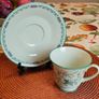 Vintage Noritake Japan Cup & Saucer  Birds & Floral Pattern, 1960s 80s Image 9