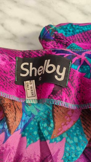 Vintage 80s Shelby Wrap dress XS
