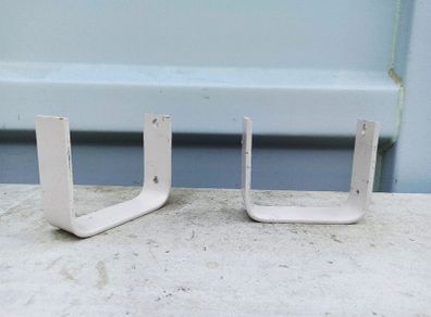 Heavy-duty steel two wall hooks  with fitting holes