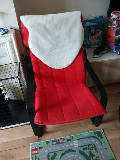 Beautiful Red Ikea - Rocking Arm Chair