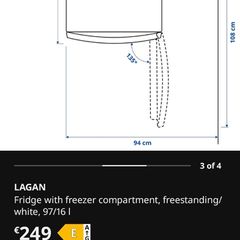 Ikea Lagan Mini fridge