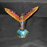 Vintage Enameled Cloisonne Hummingbird Christmas Ornament Image 2