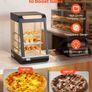 3 Tier Commercial Food Warmer Display, 800W Food Display Warmer with LED Light, Top Storage and Adjustable Shelves Image 4