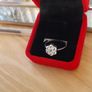 Silver diamond 925 hallmarked  size 7 Image 10