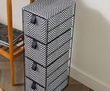 Narrow fabric storage tower x 2 E10 each ONO