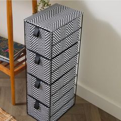 Narrow fabric storage tower x 2 E10 each ONO