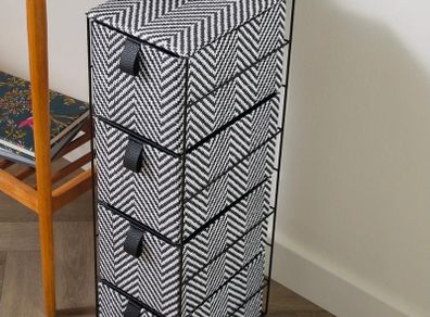 Narrow fabric storage tower x 2 E10 each ONO