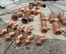 Copper pipe soldering fittings