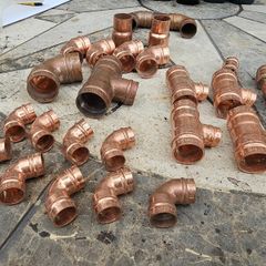 Copper pipe soldering fittings
