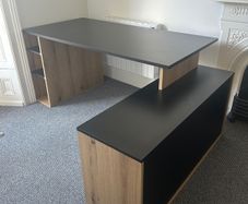 Large Desk with Drawers and Shelves