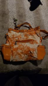 Large Orange Kathy Von Zeeland bag