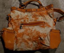 Large Orange Kathy Von Zeeland bag