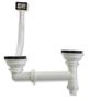 Stainless Steel Kitchen Sink Basin & Victoria Tap, Reversible, 105cm x 18cm x 50cm Image 8