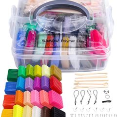 26 Colors Modelling Clay DIY Air Dry Clay Oven Bake Clay Soft Polymer Clay Set with Clay Tools, Polymer Clay Toy for Kids/Best Gifts for Kids (FREE POSTAGE)