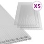 Polycarbonate Sheets 5 pcs 4.5 mm 150x65 cm Image 4