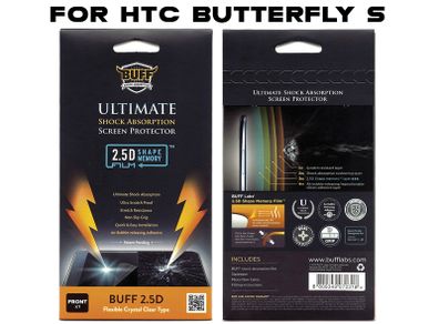 Buff HTC BUTTERFLY S Shock absorption Screen protector film free postage