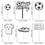 Brand new 6 Pack Soccer Football Cake Toppers Image 2