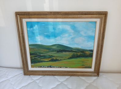 Oil painting on board