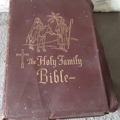 vintage family holy Bible