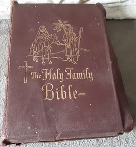 vintage family holy Bible