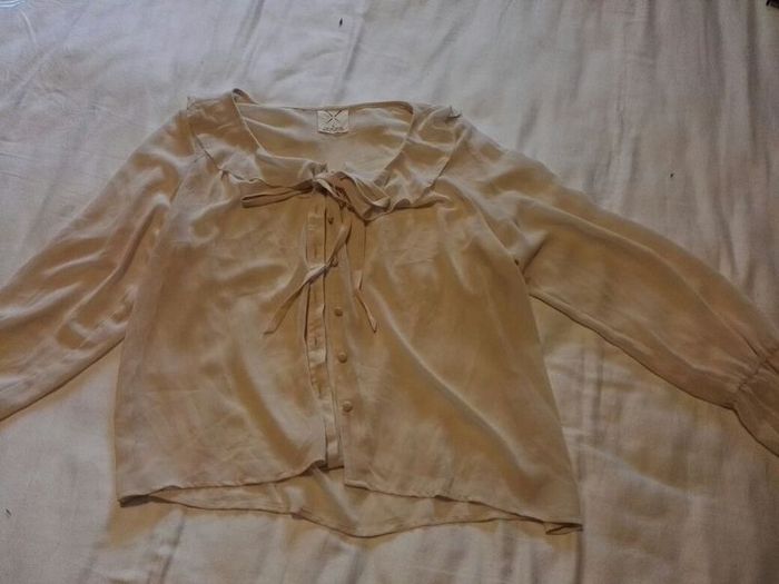 Cream Frill Blouse