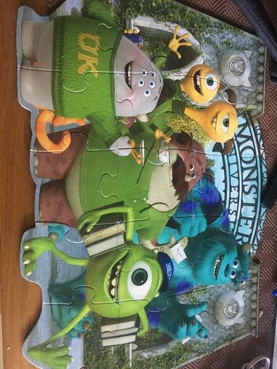 Monsters university shaped floor puzzle