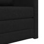 Folding Sofa Bed Black 74 x 77 x 81 cm Fabric Image 5
