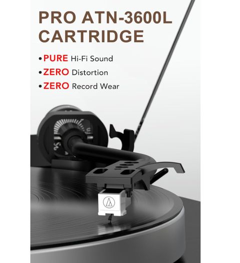Retrolife Turntable with Integrated Speakers Belt Drive 33/45 RPM Vinyl Record Player