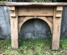 wooden fire surround