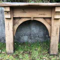 wooden fire surround