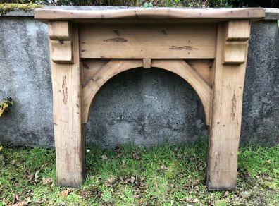wooden fire surround