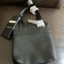 Emporio Armani Black Leather Messenger Bag Image 5