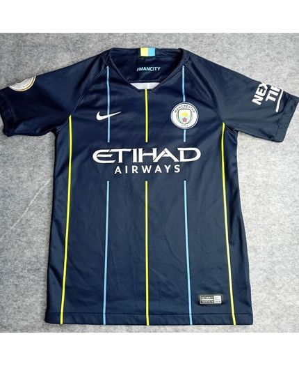 Manchester City Nike Away Shirt 2018 Boys 10-12 Years Rare Retro Football Jersey