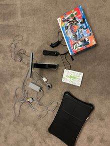 wii with controller and games