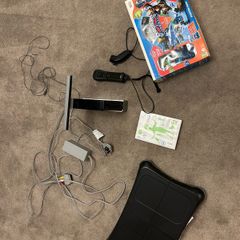 wii with controller and games