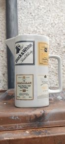 Scotch whiskey advertising jug, unusual with 4 brands on it ,nice to any collectors collection, lovely display item, price includes post to anywhere in Ireland thank you, sold as is