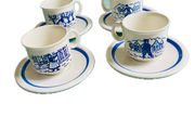 Delft Cups and Saucers