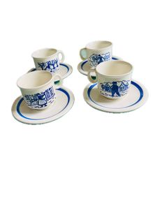 Delft Cups and Saucers