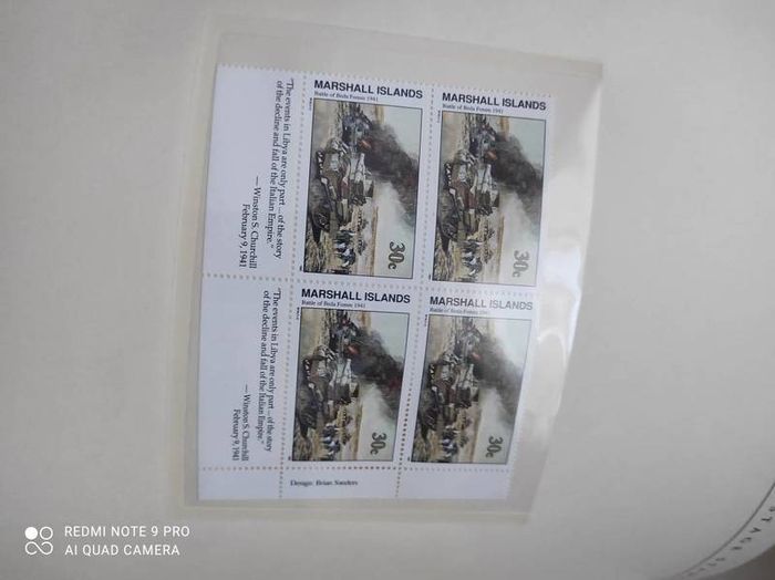 The History of World War II in the postage stamps
