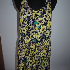 H&M summer floral dress size UK14 EU42 Postage included