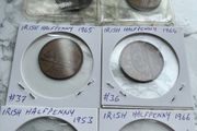Irish Halfpennies x 6. Two for 1 euro or 2.50 the lot