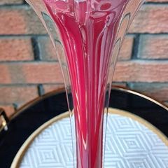 Vintage Murano Cranberry Vase