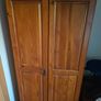 Wardrobe Vintage Solid pine practical deep storage 2 door wardrobe Image 2